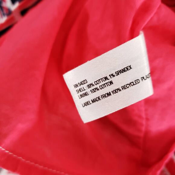 Gap Sheath Dress Womens 2 Pink White Navy Geometric Marcy Dobby Scoop Neck Mini - Picture 8 of 8